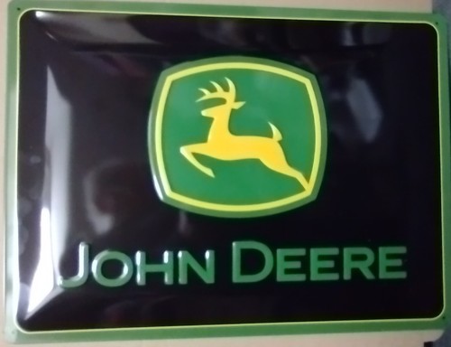 John deer steel embossed - deer,