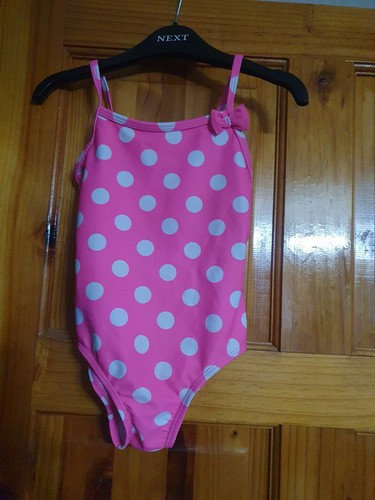 Baby swim suit pink dotty - suit,