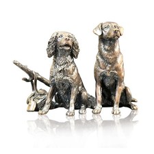 Bronze  Dog Waiting For the Guns - Ltd Ed 150.