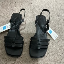 Ladies Black leather  Sandals