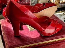 RED PATENT LEATHER DESIGNER