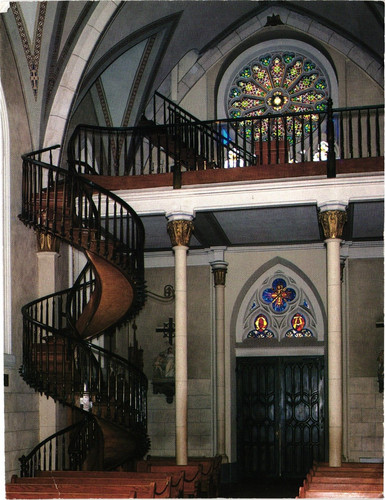 Loretto chapel interior spiral - loretto,