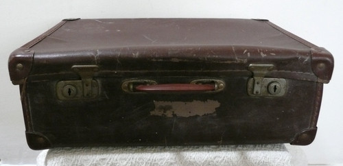 Vintage 1940s leather effect - leather,