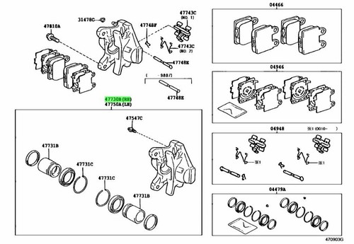 Genuine lexus rear - rear, disc