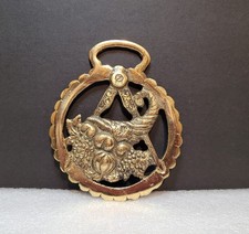 Rare Freemason Horse Brass