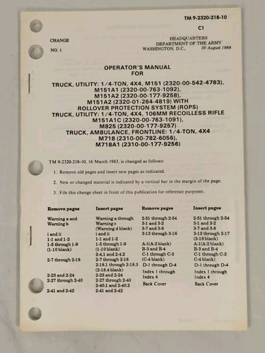 1988 m151 series vehicles 4 - vehicles,, 1/4