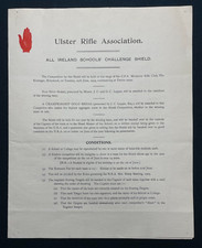 1909 Ulster Rifle Association Programme, All Ireland Schools Challenge Shield