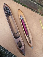 2 X Antique Wooden  Shuttle