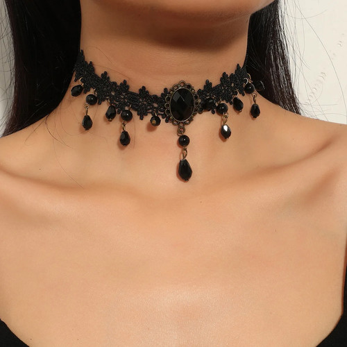 Gothic black lace - gothic,