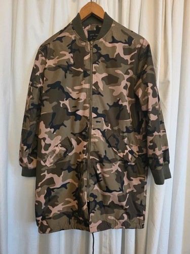 Love tree camo long bomber - love,