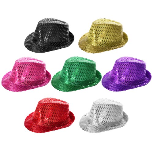 Pack sequin trilby hats - pack,