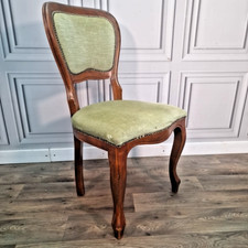 Antique carved walnut chair - carved,