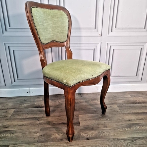 Antique carved walnut chair - carved,