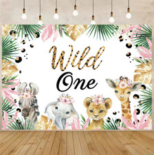 Cartoon Safari Animal Backdrop