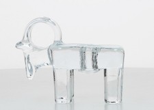 KOSTA BODA BERTIL VALLIEN GOAT CANDLEHOLDER Vintage Swedish Glass