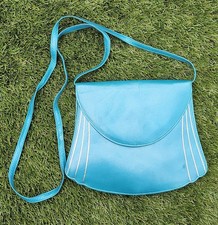 Charles Jourdan Turquoise & Gold Vintage  Shell Shape Shoulder Evening Bag
