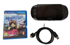 Sony Playstation PS Vita OLED Console PCH-1103 Black With USB Charge Cable G850