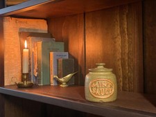 Retro vintage mint sauce pot