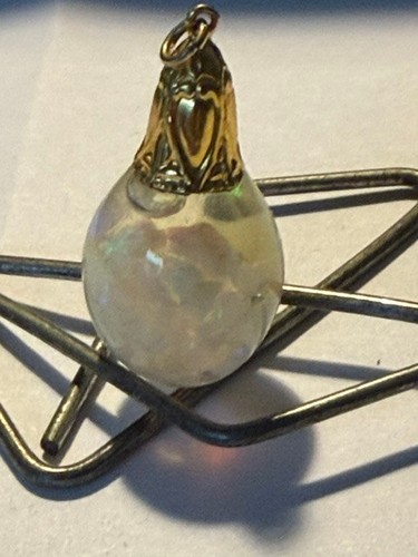 Antique floating opal pendant - antique,