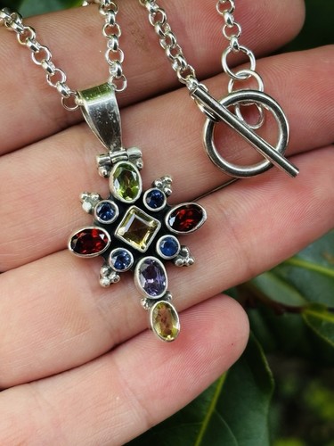 Silver and multicoloured