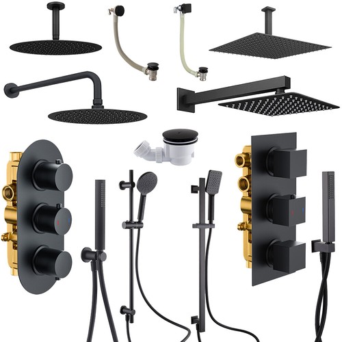 Matt black concealed - matt,