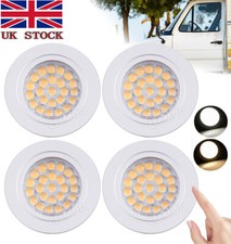 1-6x Campervan 12v LED Spot lights Touch Dimmable Interior Recessed Down Lamp UK