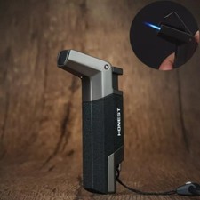 Straight Jet Gas Flashlight Lighter Windproof Cigar Drill Lighter Smoking uk