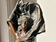 A 20th Century FRENCH BRONZE FIGURINE, IN THE ART NOUVEAU STYLE By Milo