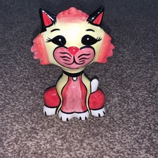 LORNA BAILEY ART DECO CAT FIGURE SHEBA HAND PAINTED 5 Inch Tall Excellent