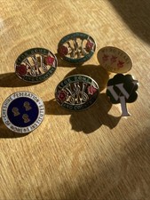 6 Vintage Badges Job Lot of 6