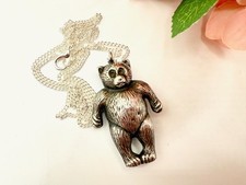Antique Sterling Silver Bear
