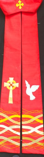 New handmade red silk - handmade, clergy