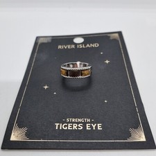 River Island Brown Stone Detail Ring New