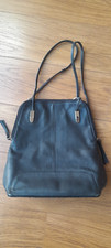 Jobis black leather handbag/backpack