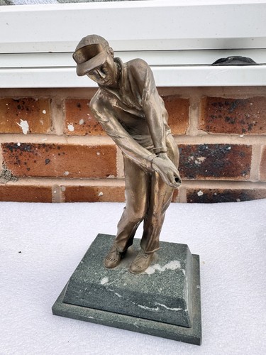 Vintage golfer sculpture - vintage, by