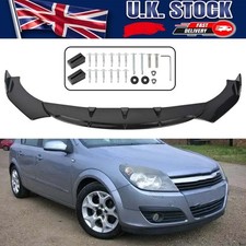 For Vauxhall Astra H J Glossy Front Bumper Chin Lip Spoiler Splitter Body Kit #F