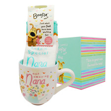 Boofle Best Nana Mug & Socks Gift Set Cute Socks & Boofle Mug In Gift Box
