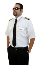 Aviator-Airline-Commander-Uniform-Pilot Shirt-Short Sleeves-Egyptian Cott.-iZULU