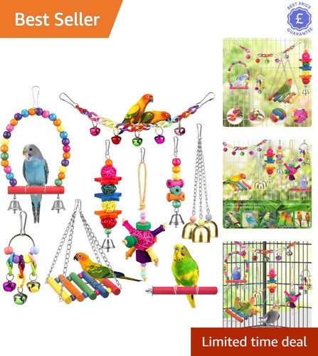 Diverse bird toy ensemble - diverse,