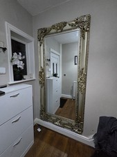 Large gold framed wall mirror - large,