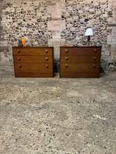 Pair mid century teak - pair, of