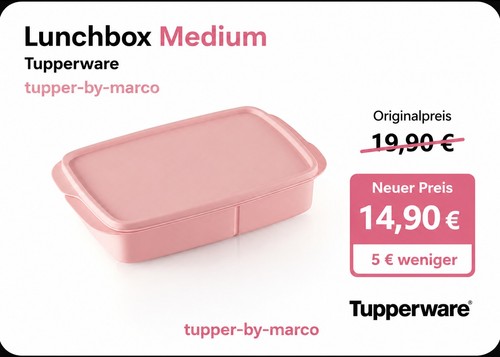 Tupperware lunchbox medium - tupperware,