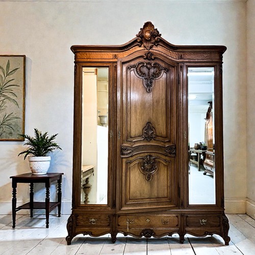 Large antique french triple - large,