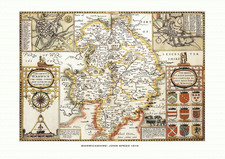 Old Map of Warwickshire -
