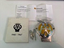 The AA Badge Boxed 1945-1967