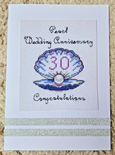 Big Cross Stitched card -