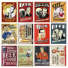 Beer Funny Retro metal Sign