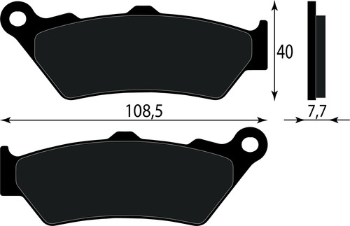 Rear brake pad - , t2020691