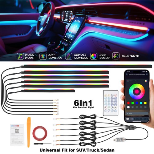 6in1 rgb car interior - rgb,