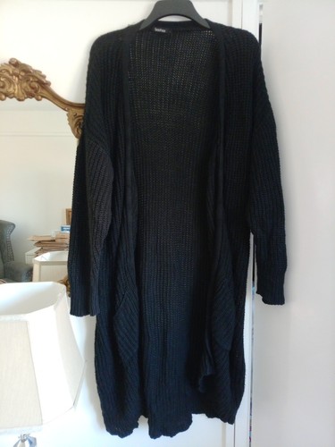 Boohoo black soft cardigan - boohoo,
